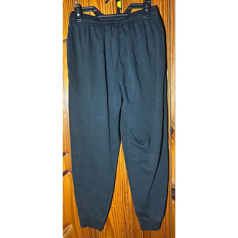 Nike Women’s black joggers performance fleece swoosh athletic Athleisure medium